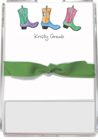 personalized memo sets - rhinestone cowgirl