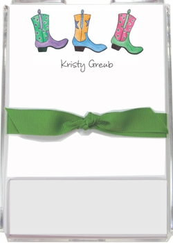 Personalized Memo Sets - Rhinestone Cowgirl