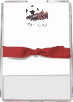 Personalized Memo Sets - Soccer Stud