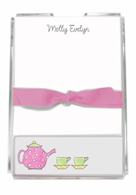 personalized memo sets - tea pot