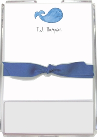 personalized memo sets - whale of a time