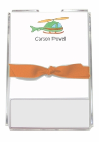 personalized memo sets - whirly bird