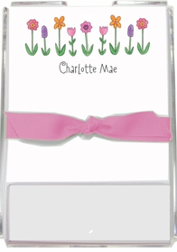 personalized memo sets - wild flowers