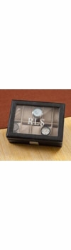 Personalized Mens Leather Watch Case