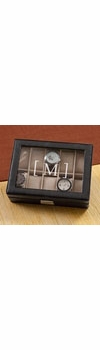 Personalized Mens Leather Watch Case