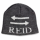 personalized metallic double arrow hat with earflaps