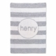 personalized metallic modern stripe blanket