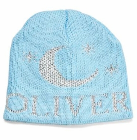 personalized metallic moon & stars hat