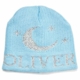 personalized metallic moon & stars hat with earflaps