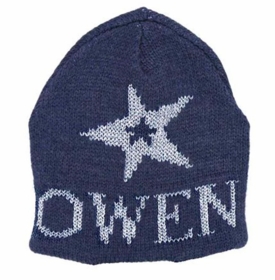 personalized metallic star on star hat