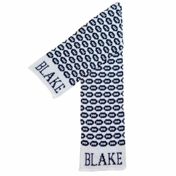 personalized mini footballs scarf