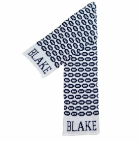 personalized mini footballs scarf