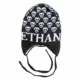 personalized mini skulls hat with earflaps