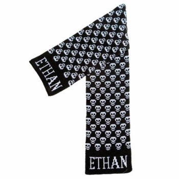 personalized mini skulls scarf