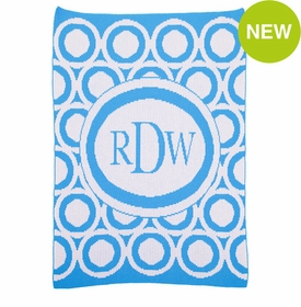 Personalized Mod Circles & Monogram Blanket