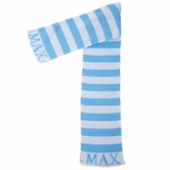 personalized modern stripe scarf