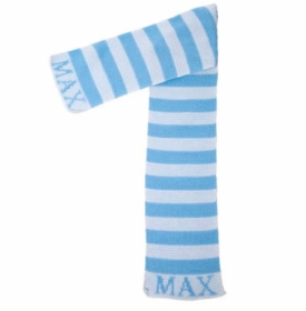 personalized modern stripe scarf