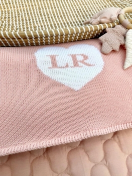 personalized monogram baby blanket