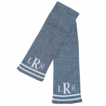 Personalized Monogram & Double Line Scarf