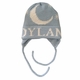 personalized moon and stars hat with flaps