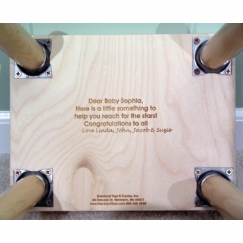 personalized name and number stool