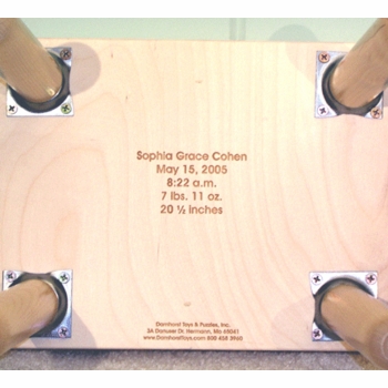 personalized name and number stool