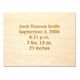 personalized name and number stool