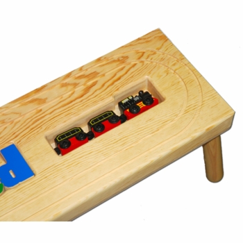 Personalized Name Puzzle Stool with Locomotive Train