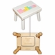 Personalized Name Stool - White with Pastel Colors