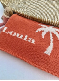 Personalized Palm Tree Baby Blanket