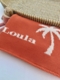 personalized palm tree baby blanket