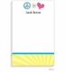 personalized - peace and love notepad