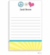 personalized - peace and love notepad