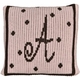 Personalized Pillow with Polka Dots and Border
