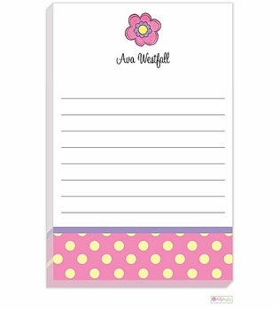 Personalized - Pink Daisy Notepad