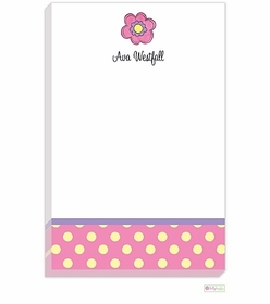 Personalized - Pink Daisy Notepad