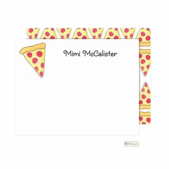 personalized - pizza pie flat notes