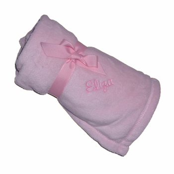 personalized plush micro fleece baby blanket