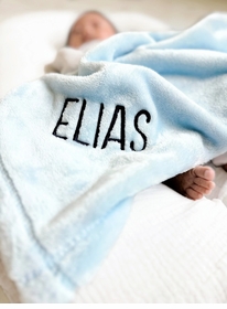Personalized Plush Micro Fleece Baby Blanket