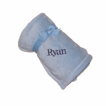 personalized plush micro fleece baby blanket