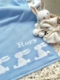 personalized rabbit baby blanket