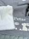 personalized rabbit baby blanket