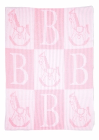 Personalized Rocking Horse & Initial Blanket