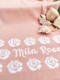 personalized rose baby blanket