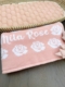 personalized rose baby blanket