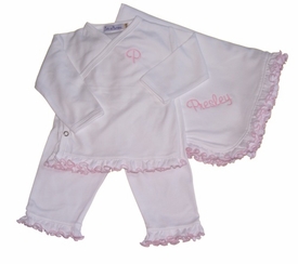 Personalized Ruffled Take Me Home Set, 3 Piece
