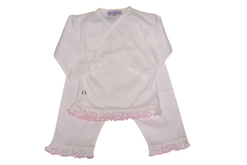 powder Blue & white velour take me home set main image 1
