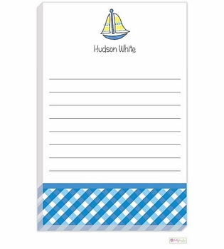 Personalized - Sailboat Notepad