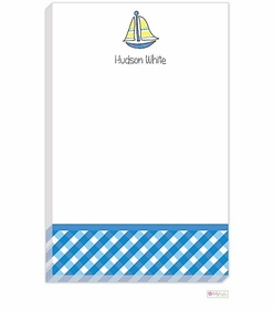 Personalized - Sailboat Notepad