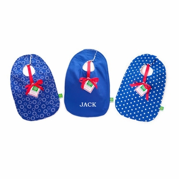 Personalized Set of 3 Boy Bibs